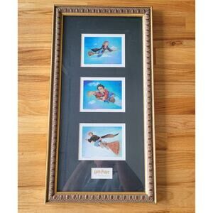 Harry Potter Sorcerer's Stone- 3 Matted Prints in 14x24 Frame Warner Bros 2000